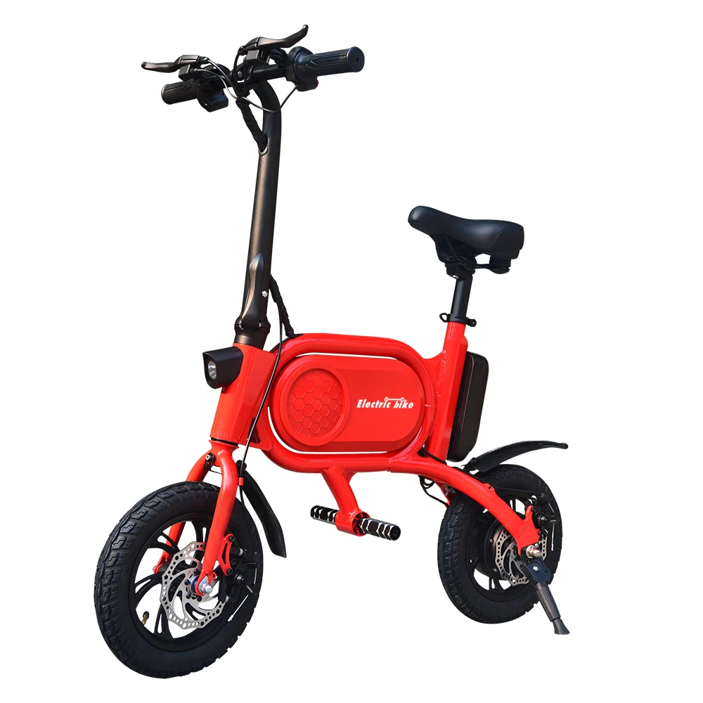 Europe Eu Warehouse Free Dropship Popular folding 12 Inch City Bike Smart Electric Power Bicycle  350w  Electric Bike
