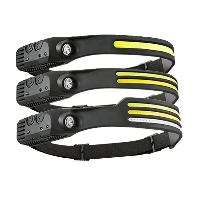 Mini USB Rechargeable LED Headlamp Motion Sensor Headlight Camping Flashlight Head Light Torch Lamp