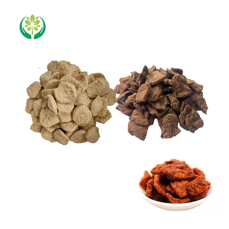 HALAL TVP as Vegetarian Beef 50%~68% protein textured soy protein chewy plant meat factory wholesale textured vegetable protein