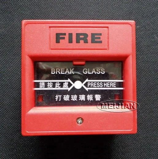 Hot Fire Alarm Emergency Break glass Switch with relay output,NO/NC