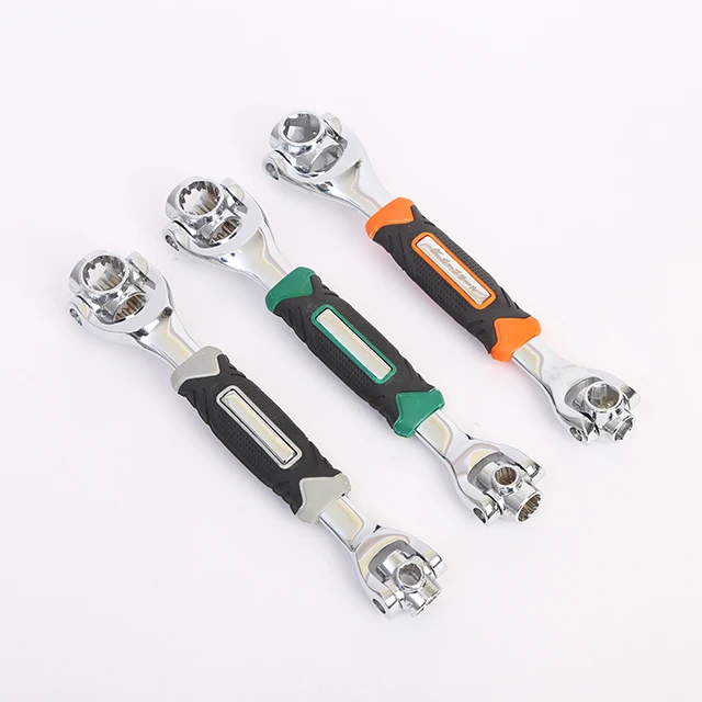 8-in-1 multi-function wrench 8~19mm non-magnetic multi-function 360 degree rotary socket wrench
