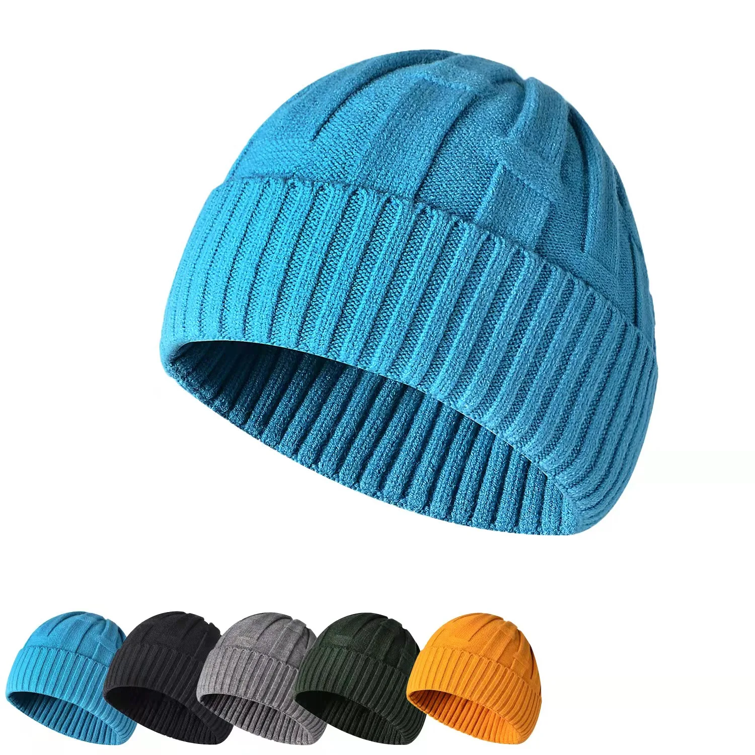wholesale fisherman fishermen fisher man men custom hot selling jacquard manufacturers winter cap caps hats hat beanie beanies