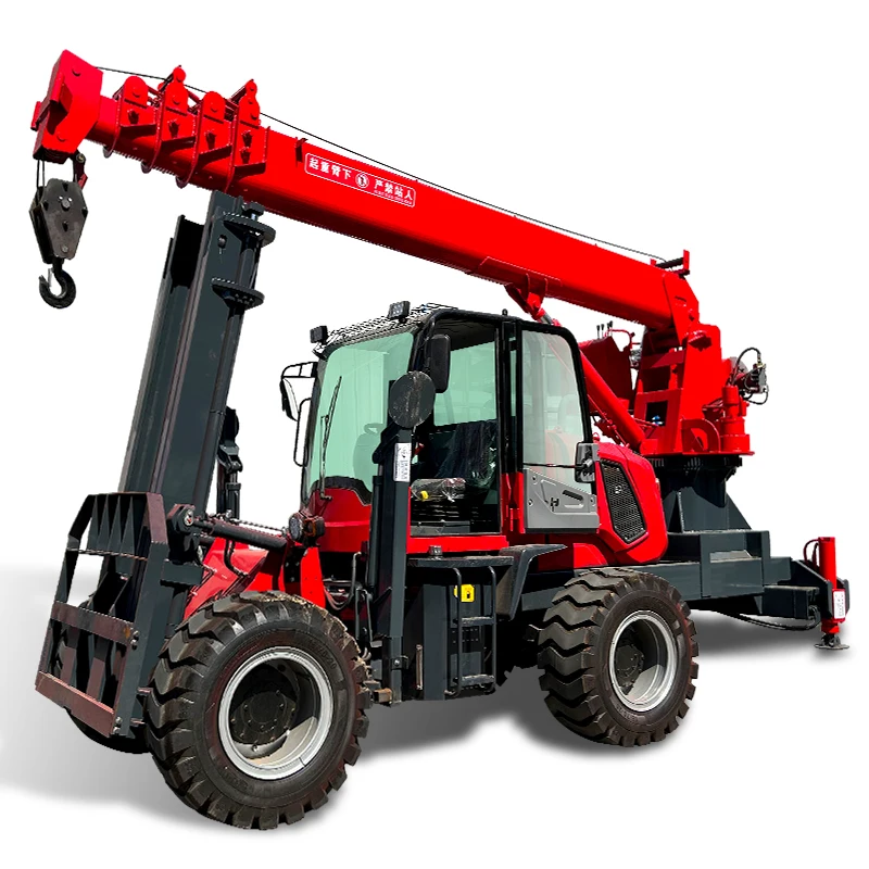 3ton 5ton мини строительный погрузчик автокран продаж