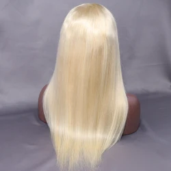 Blonde And Black Ombre Frontal\Front Lace Wigs, Afro 32\30\60 Inch 613 Blonde Wig, Human Hair Lace Front Wig Blonde
