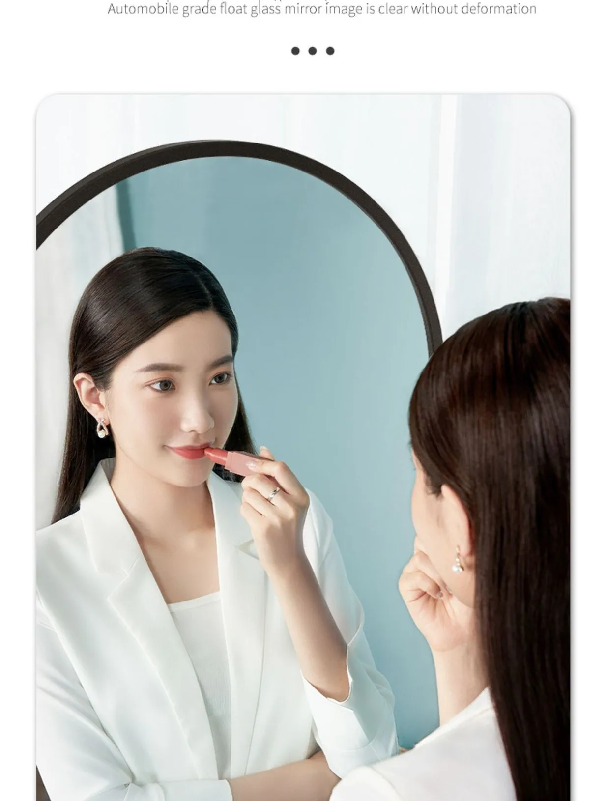 European Art Arched Wall hanging Full Length Mirror large standing floor Fitting Mirror