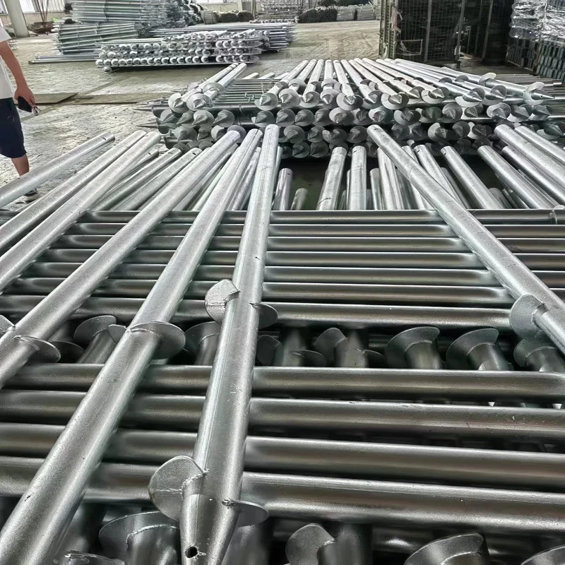 Galvanized ground screw ground screw pile ground pile for Solar farm mounting