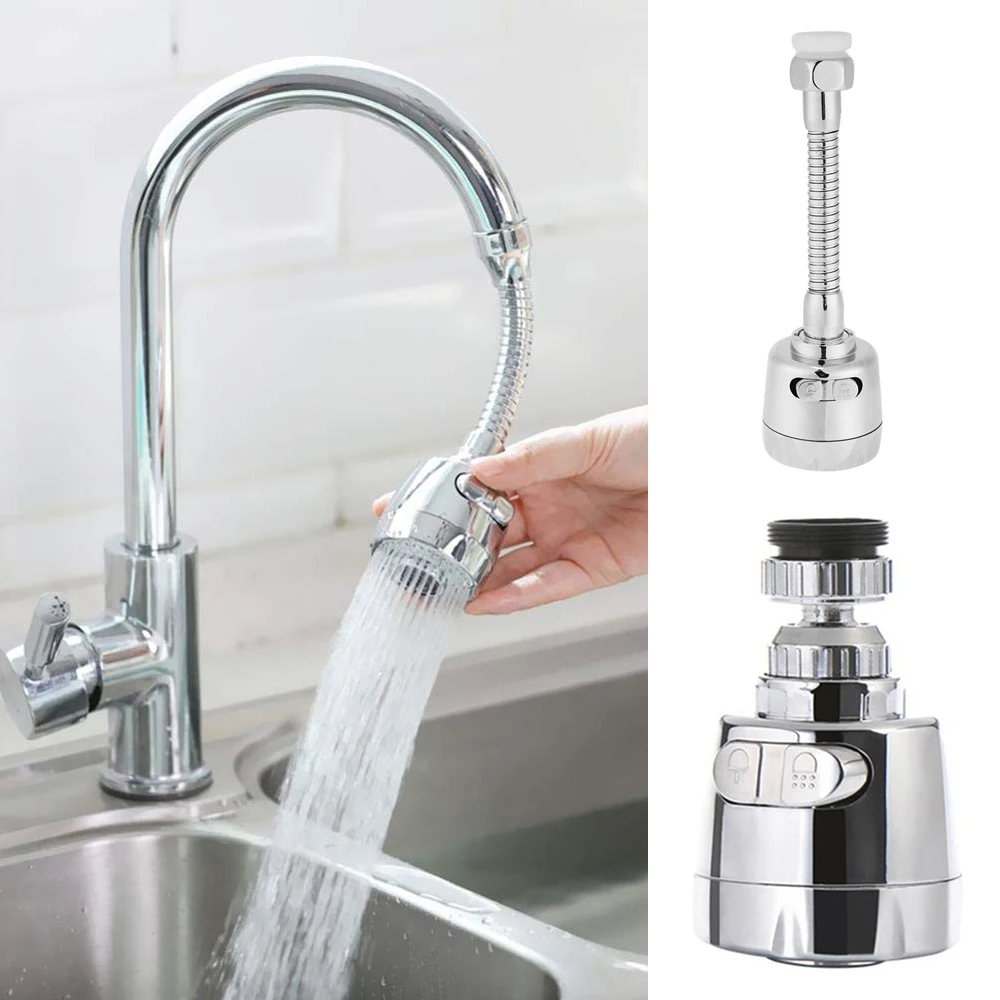 360° Kitchen Tap Head Water Saving Faucet Extender Aerator Sprayer Sink AU G2U5 