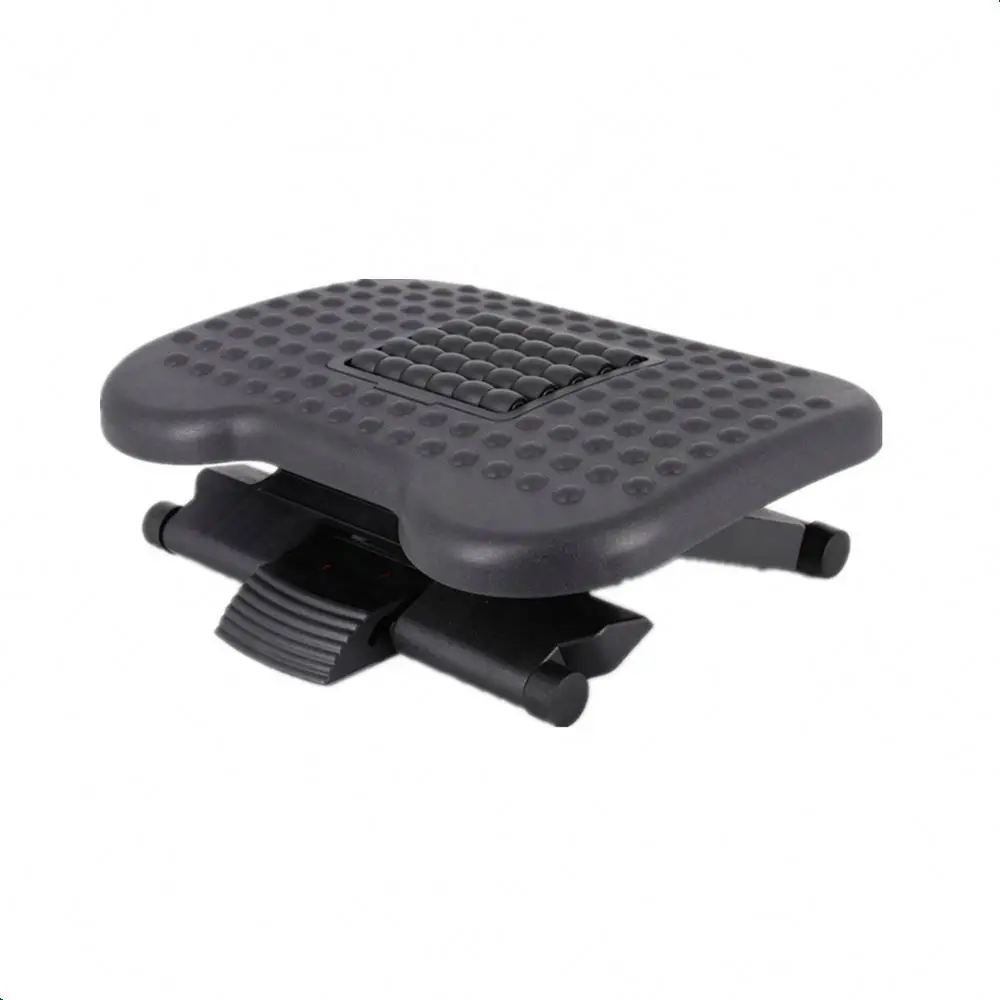 Angle height adjustable plastic massage  footrest foot rest