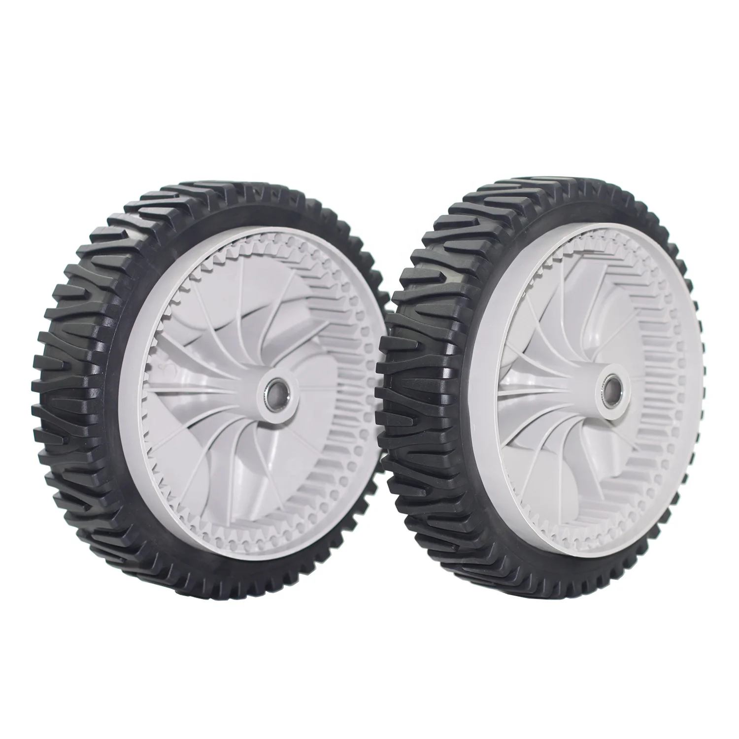 Low price  8' garden OEM front plastic wheel Replacement HUS-194231X460 532403111 ride on lawn mower wheels