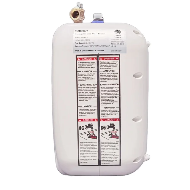 
Energy-saving electric hot shower water heater geyser instant portable undersinks vertical for household 2.5 gal /10L 120V 