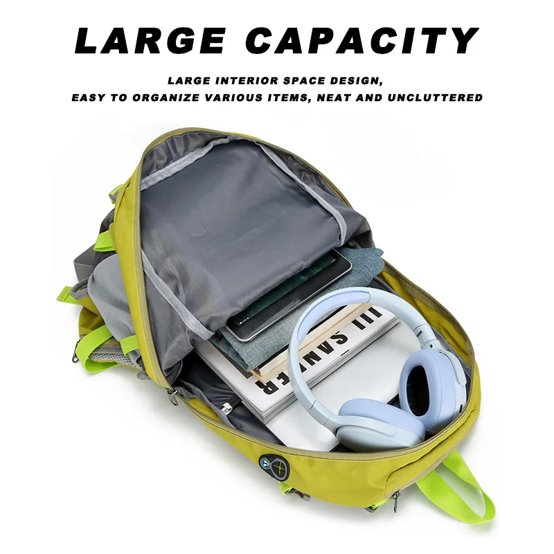 Factory Price Outdoor Large Capacity Waterproof Unisex Travel Rucksack Multifunction Durable Nylon Sport Camping Hiking Backpack