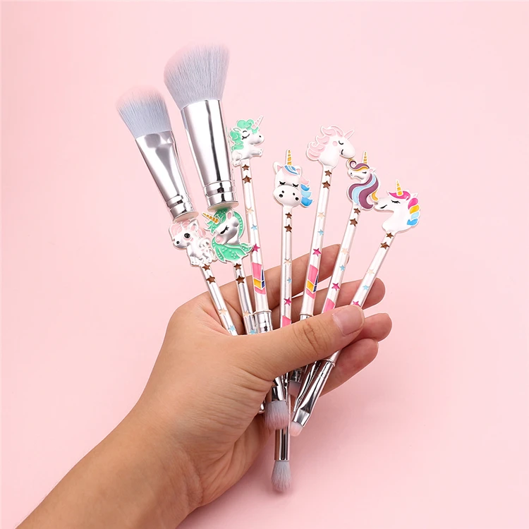 7 pcs unicorns makeup brushes smudge brush brochas de maquillaje profesional makeup brush set
