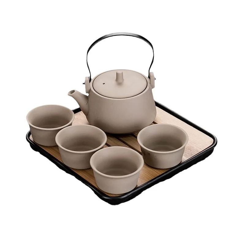 Wholesale Delicate Cheap Ceramic Chinese 200ml Tea Pots Set for Home and Commercial