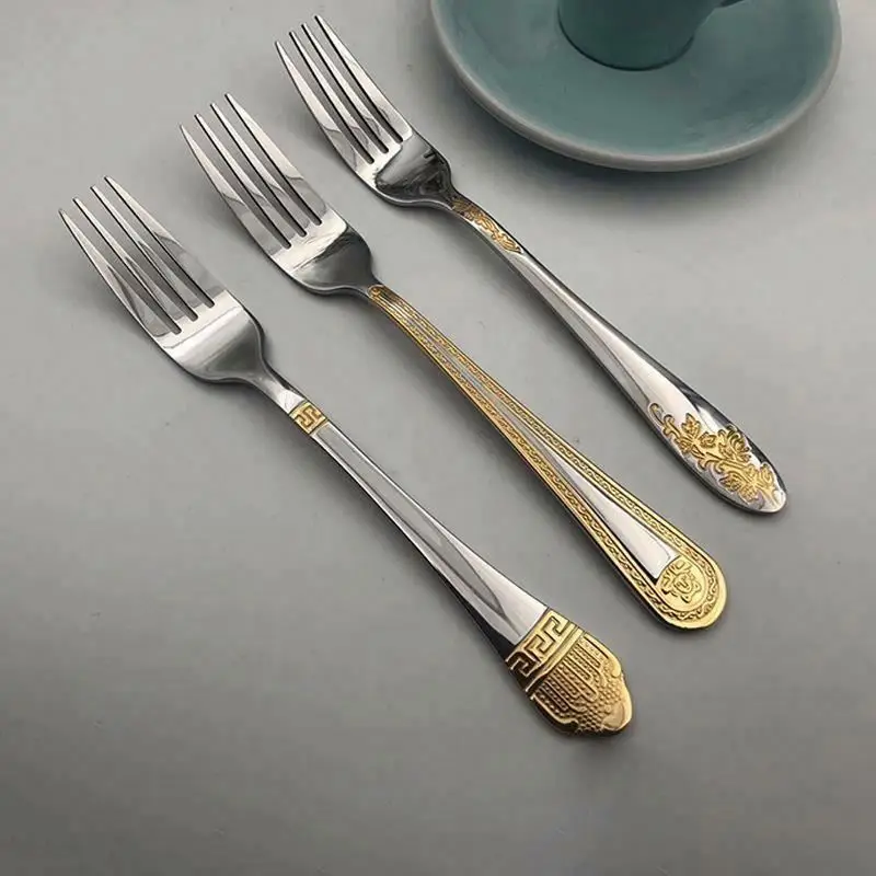 French Cutlery Set Of Spoon And Fork With Bag Dubai Cutleri Flatware Antique Sets Eco Friendly Dining Dinner Stainless Steel Wmf