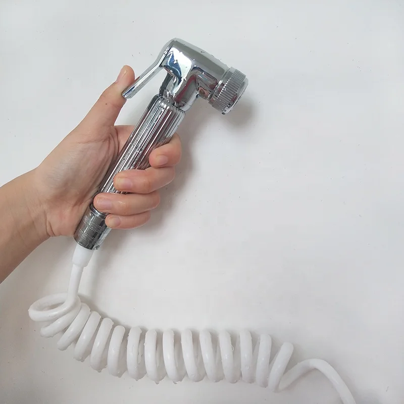 304 Stainless Steel Brushed Nickel Handheld Sprayer Toilet Bidet Shattaf Set For
