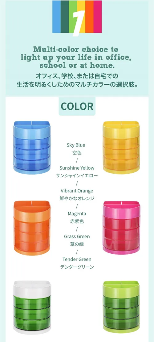 Pen stand storage desk organizer stationery holder handmade multi-function pen holder for office