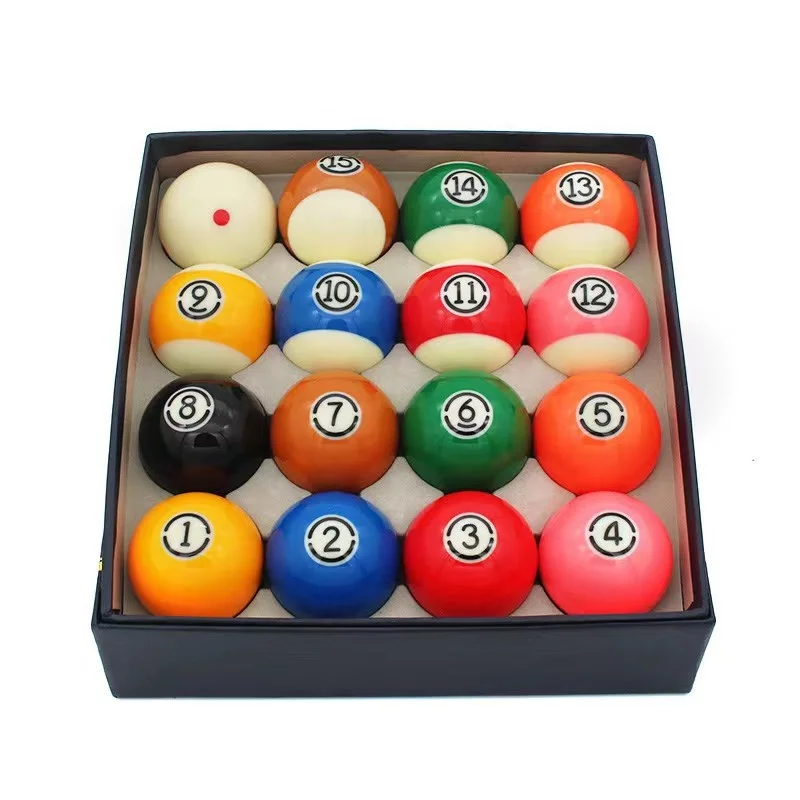 Hot Selling Superior Resin 16pc Set Green Box 57.2MM Billiard Pool Ball