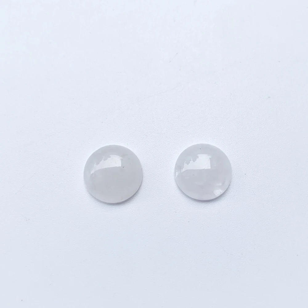 Natural tiger eye amethyst ring face drum face half circle ring patch diy bare stone accessories wholesale