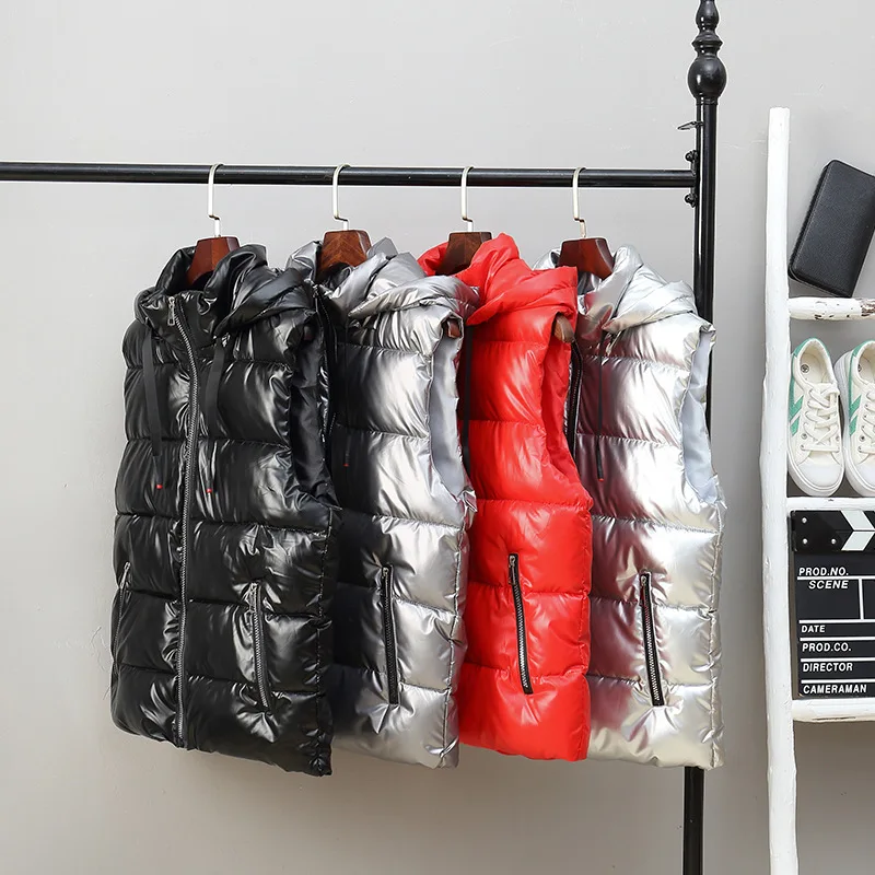 Liu Ming Fashion Brand 2024 New Arrivals Winter Men Clothes Casual Sleeveless Jacket Cotton Vest Hooded Plus Size Waistcoat