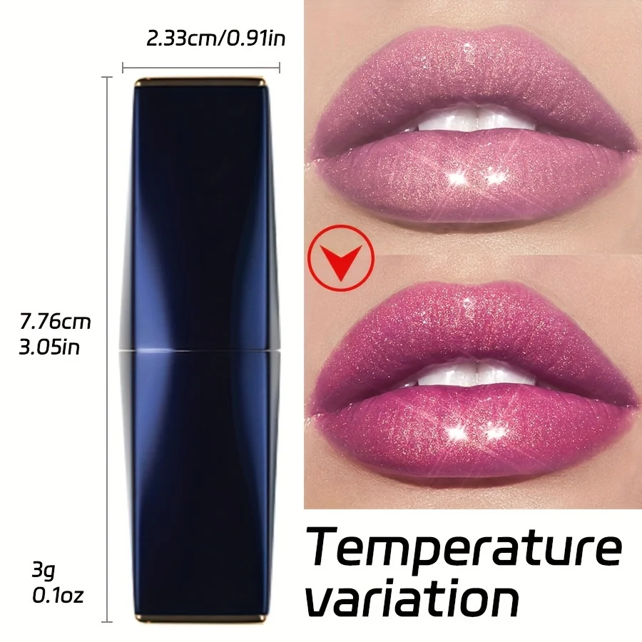 Custom lipstick oem makeup manufacturers waterproof moisturizing color changing glitter lipstick private label