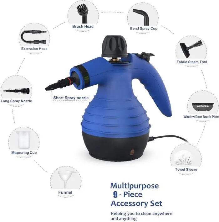 Electric Mobile Steam Cleaning Machine 220V US Plug for Car Household Outdoor and Hotel Use