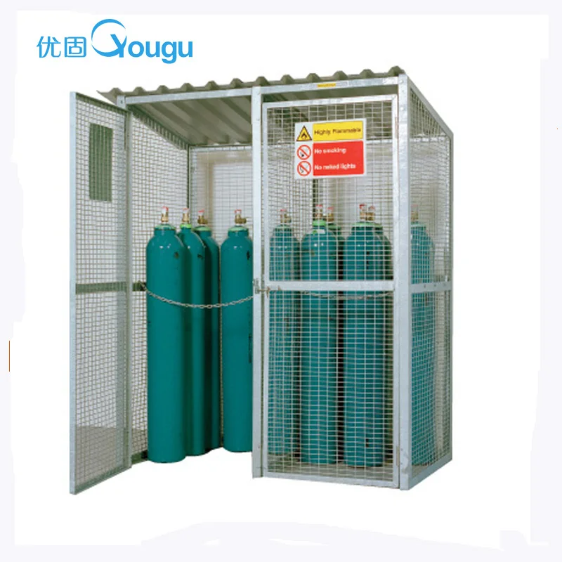 Industrial warehouse cago customized wire mesh container display rack