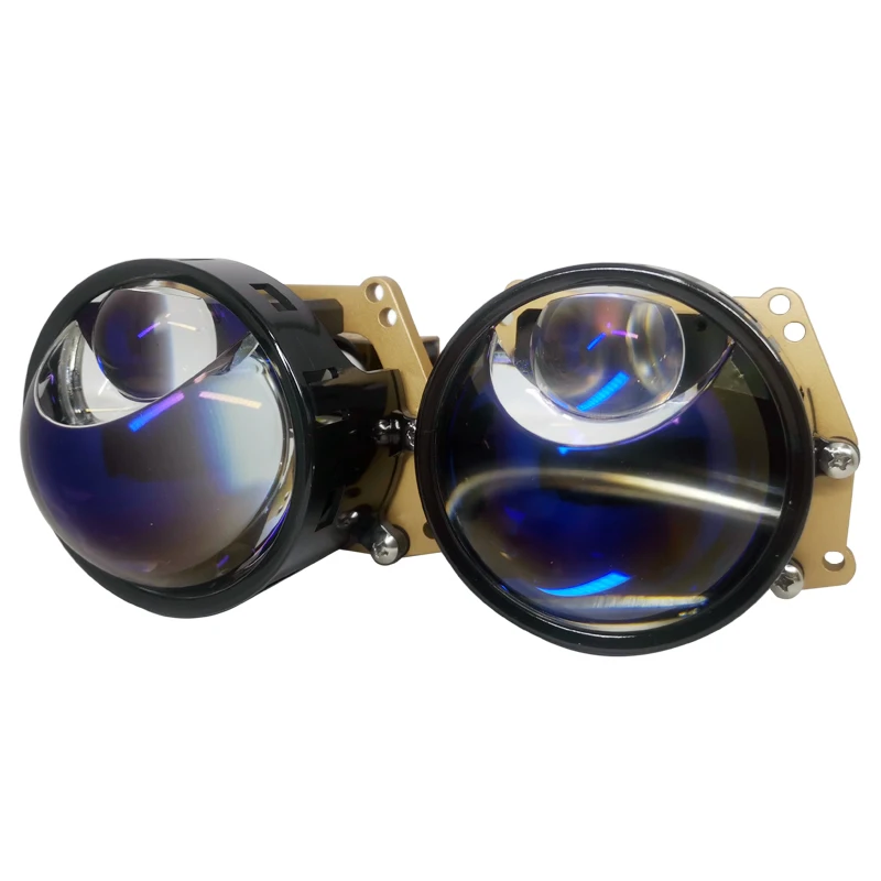 Super bright Laser bi led projector lens 140W 13000LM 6500K Lighting focus With ball bearing fan car Headlight for retrofit