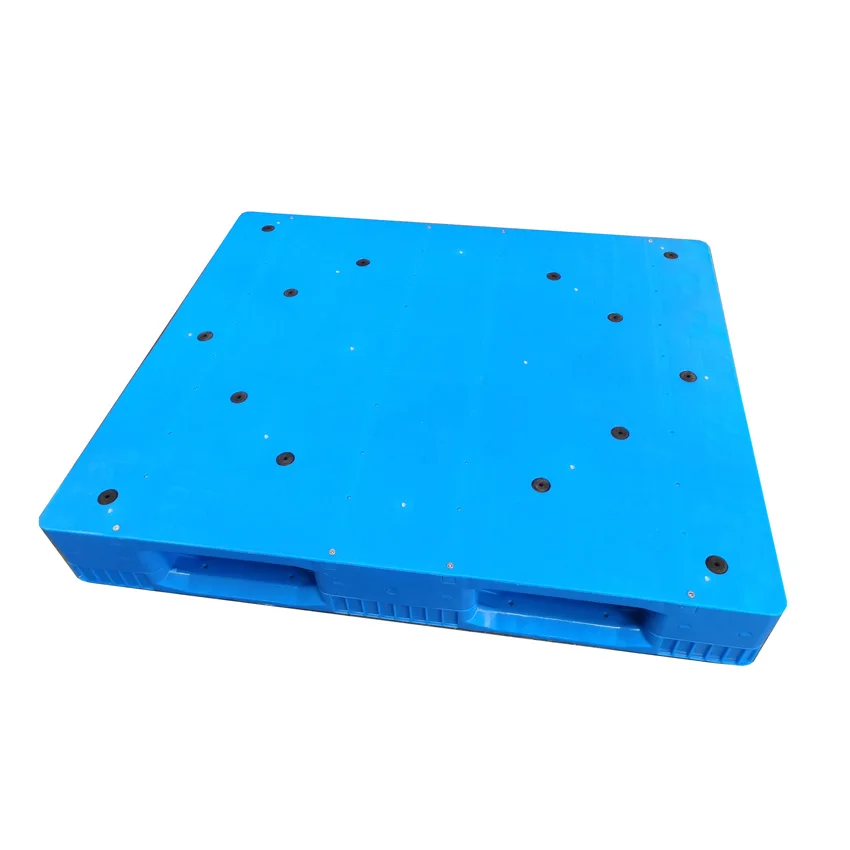 1200x1200 HDPE/PP  closed hygienic warehouse storage rack plastic pallet with steel