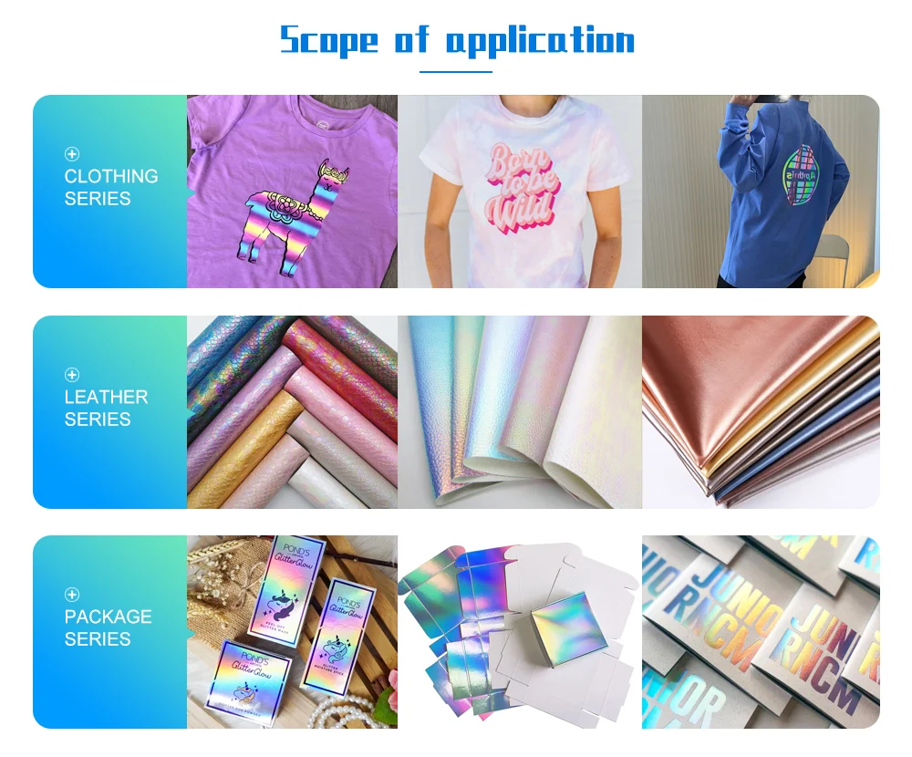 Manufacturer Laser Printed Metallized PET Thermal Holographic Decorative Plastic Packaging Film