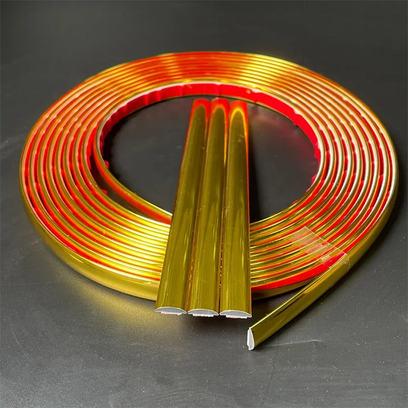 Gold silver PVC furniture decorative strip Sofa base edge plastic edge sealing strip