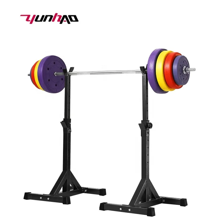 YunCheng Hot Sale Adjustable Height Portable Dumbbell Racks Sturdy Steel Squat Rack For Strength Training