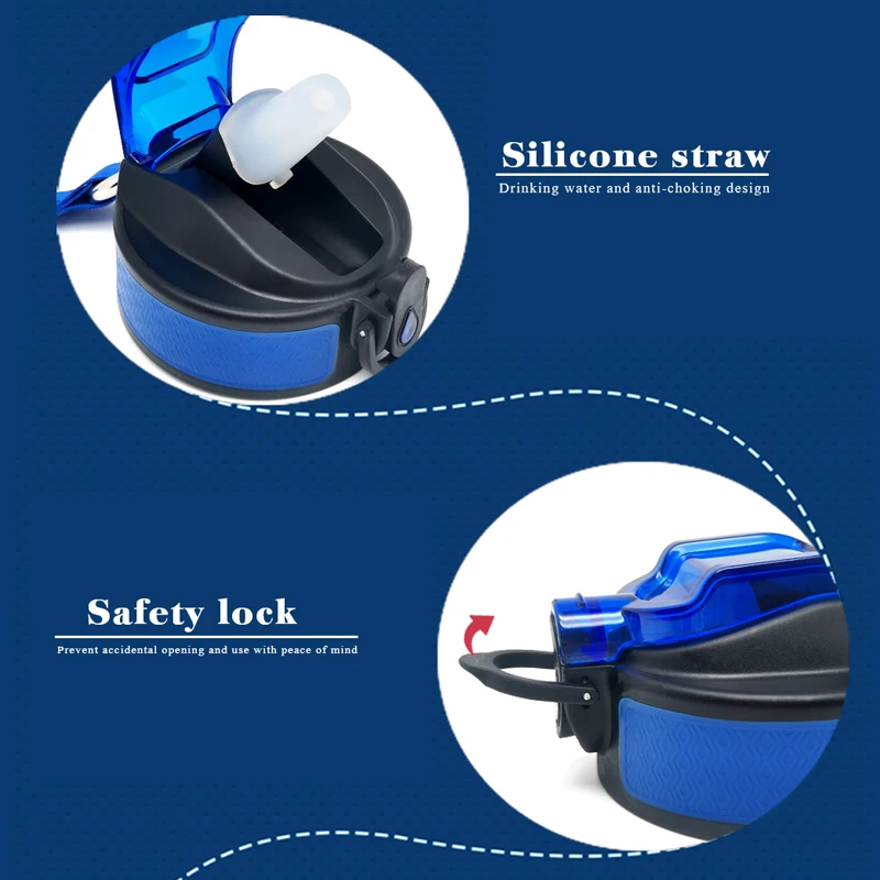 ARMEEGO   Sports Water Bottle with Time Marker,128oz/3.78l BPA Free Tritan Plastic Leakproof Drinking Bottle with Filter&Locking