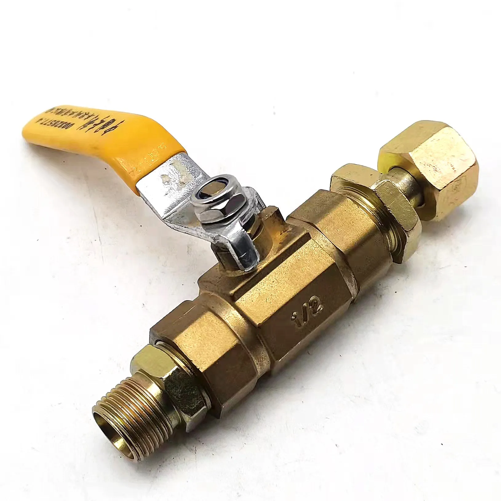 Compression ball  high pressure 6000 with handle 1/2 gas double ring NPT internal thread ball valve