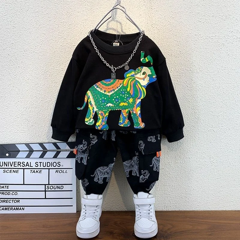 Wholesale Velvet Velour Cotton Set Baby Girls Fashionable Clothing Babies Clothings New Born Boys Girls Baby Dresses