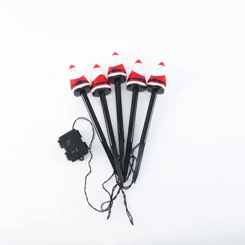 Cross-Border New Christmas Solar Lights String Candy Cane Insertion for Outdoor Garden Lawn Decor for Festive Season