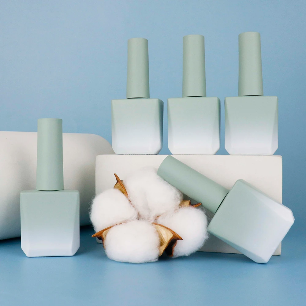 OEM custom unique nail gel polish glass bottle with brush empty nail polish bottles