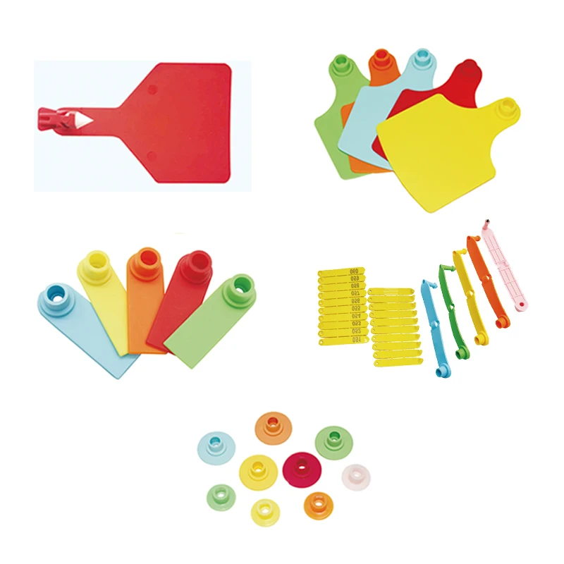 New Animal Identification Card Farm Cow Laser Ear Tag with The Word No. 1-100 Ear Laser Typing Copper Head Earrings