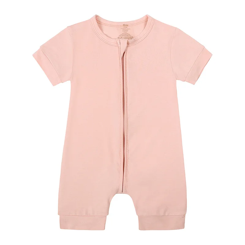 Custom Organic Newborn Baby Bamboo Jumpsuit 0-3 Years Baby Clothes Print Baby Romper In Stock