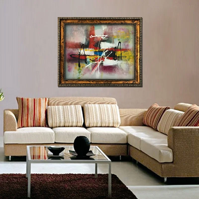 8*10' Baroque retro design style wood golden silver color table Plastic photo frame