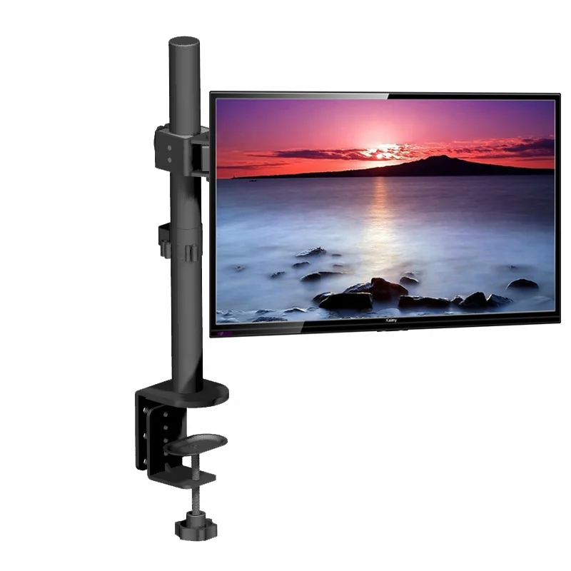 
Amazon Горячая продажа 2020 одиночный монитор полностью регулируемая настольная подставка Soporte монитор с одной рукой для 1 светодиодного ЖК-экрана до 32