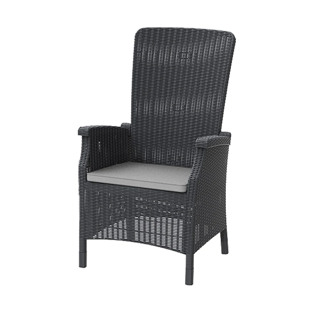 Modern Garden Simple Dining Chair Plastic Outdoor Armchair
