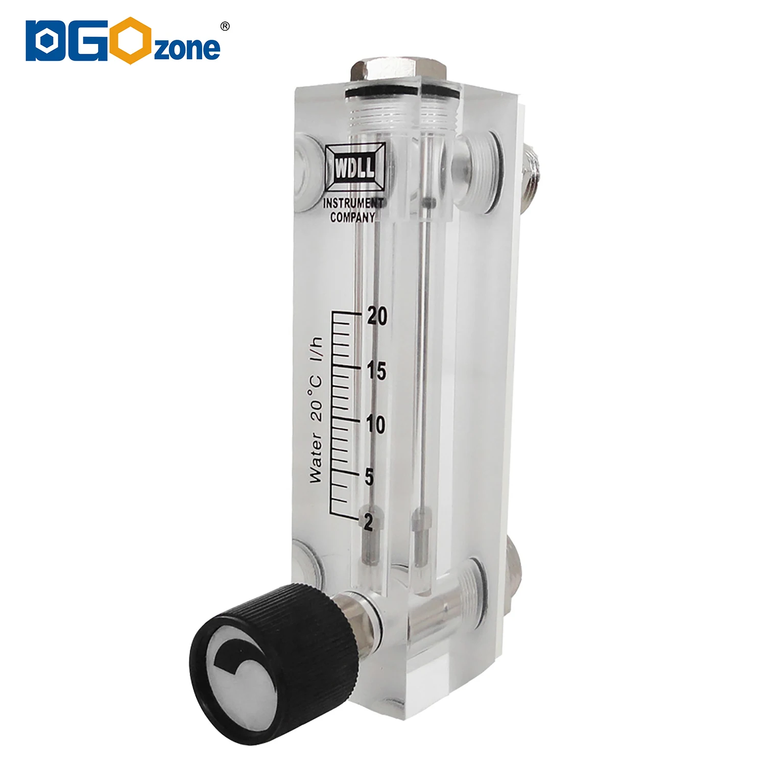 20L water flow meter acrylic flowmeter panel water flow meters 2 l/h glass water rotameter