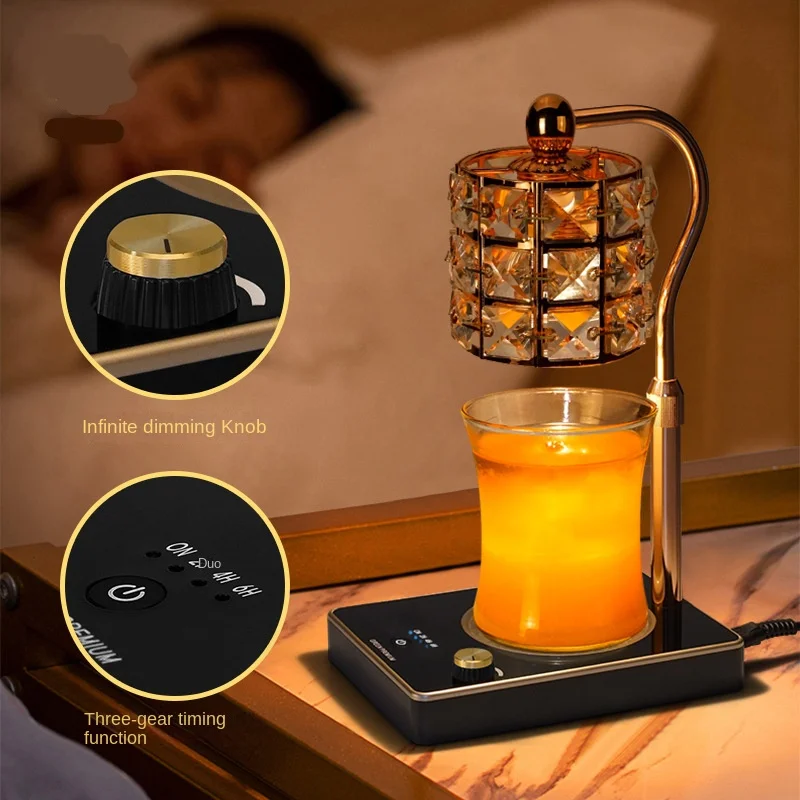 Electric Incense Burner Fragrance Wax Burner Candle Melt Warmer Table Lamp for Jar Candle