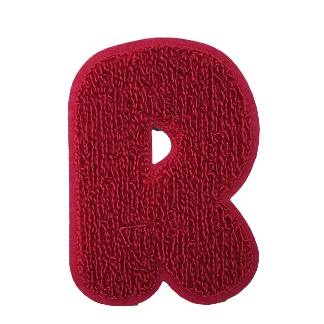 Embroidery services custom cartoon animal cat logo chenille embroidered patch badges for garment