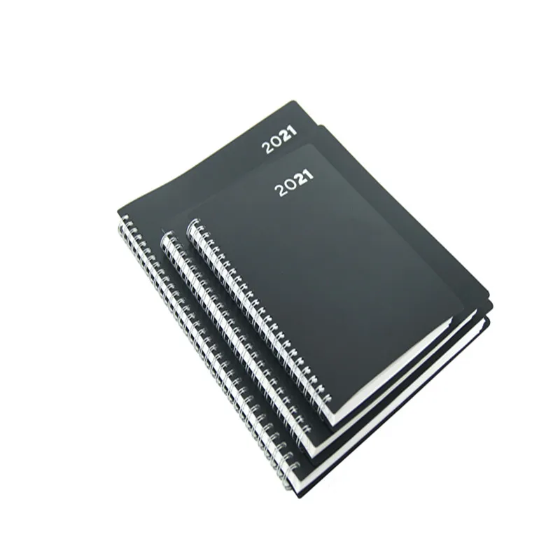 
Business Office school easy use custom logo PP hard cover organizer ring binder planner notebook with Twin Wires Bin 