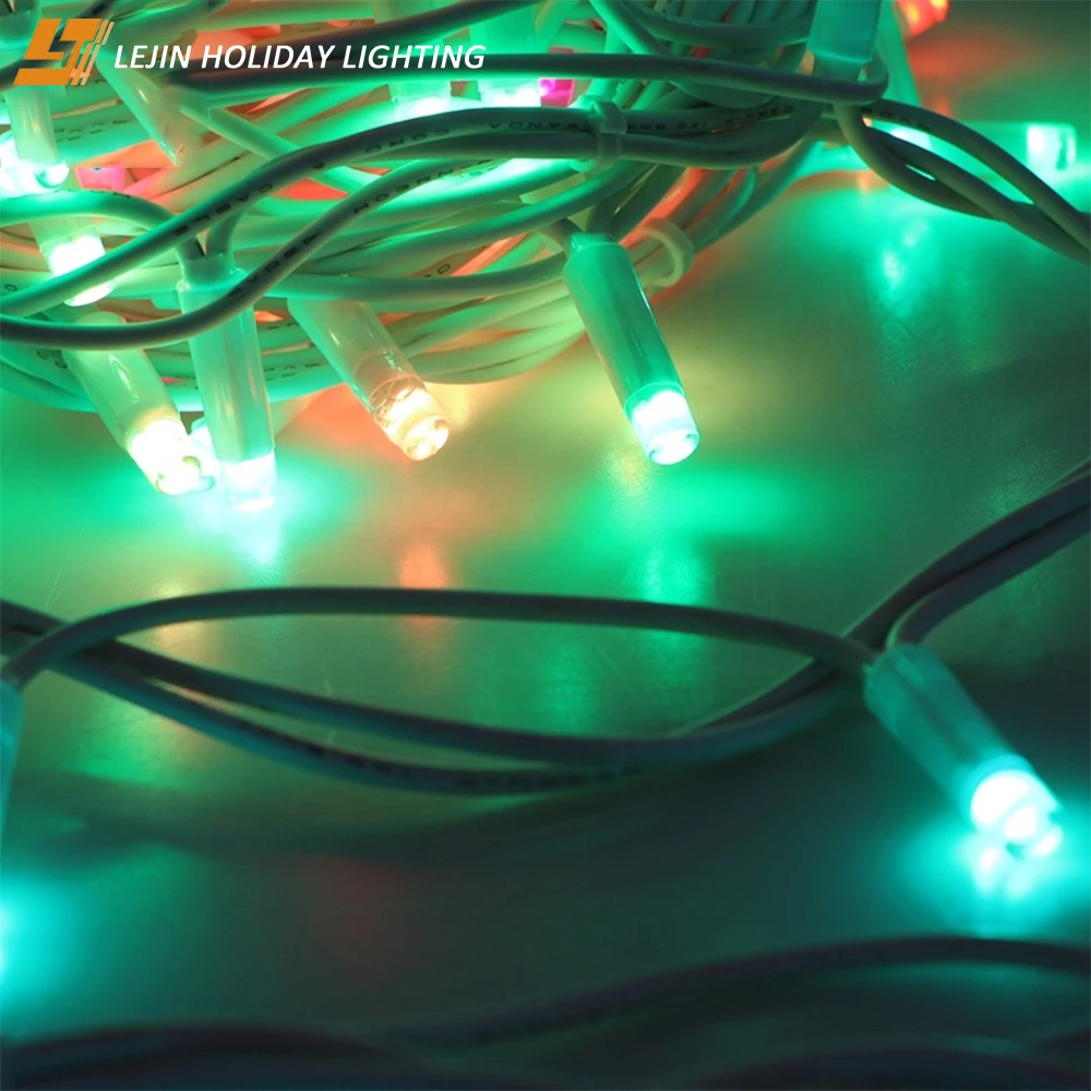 Outdoor decoration IP65 fairy remote control LED smart string lights for holiday lighting