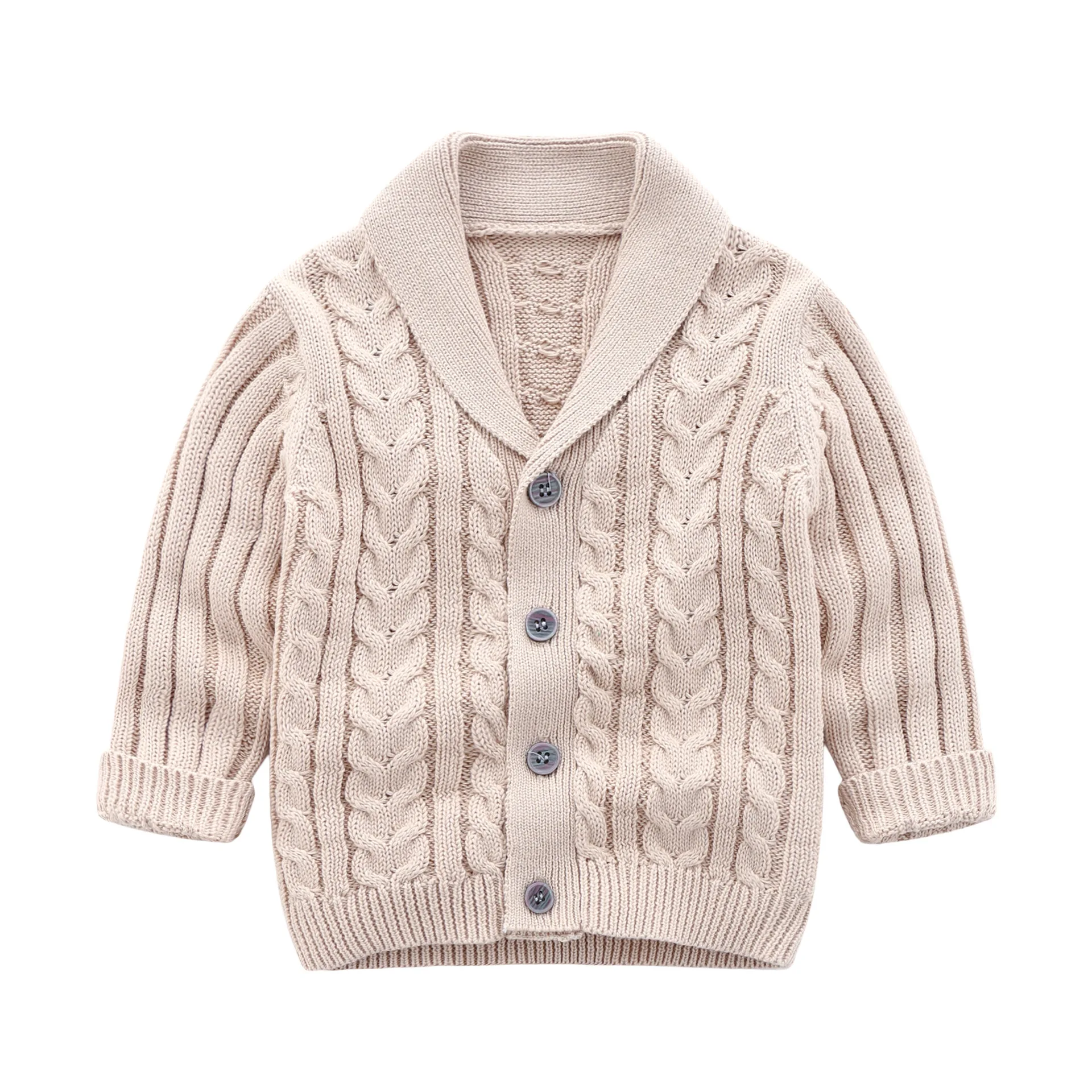 Baby knitted coat autumn winter new baby sweater knitted cotton cardigan handsome knitted coat high quality