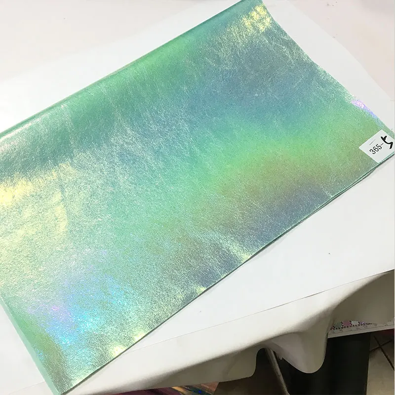 Rainbow Burst Pattern Design PU Synthetic Leather Glossy Neon Colors Leatherette Fabric for Bags/Shoe/Backpack/Textile Accessory