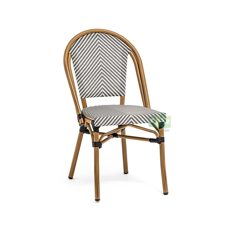 (E200779-T2) Modern nordic mesh textileine fabric outdoor garden dining chair restaurant furniture