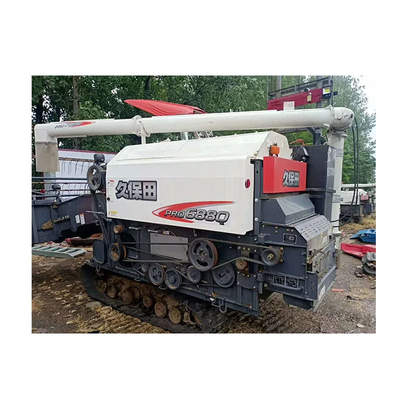 
Famous brand motor used Kubota 688Q reaper rape harvester machine 